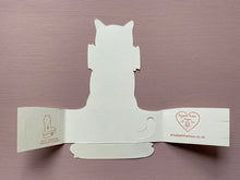 Load image into Gallery viewer, Elizabeth Harbour Stand Up Greeting Card - Mackerel Cat