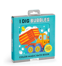 Load image into Gallery viewer, Colour Magic Bath Book - I Dig Bubbles