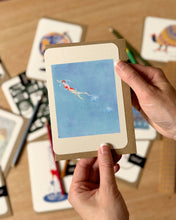 Load image into Gallery viewer, Oldfield Design Greetings Card - Swatch Solo Swimmer