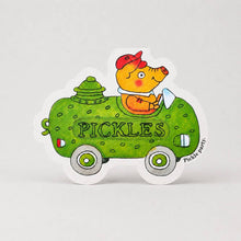 Load image into Gallery viewer, Pickle Pig Car - Die-cut card by Richard Scarry