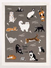 Load image into Gallery viewer, People I Love: Cats Tea Towel by Blue Q
