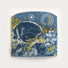 Load image into Gallery viewer, Concertina Card - Badger Amongst the Brambles