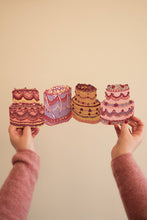 Load image into Gallery viewer, East End Press Concertina Greeting Card - Birthday Cake
