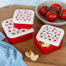 Load image into Gallery viewer, Set Of 3 Snack Boxes - Strawberry