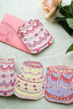 Load image into Gallery viewer, East End Press Concertina Greeting Card - Birthday Cake