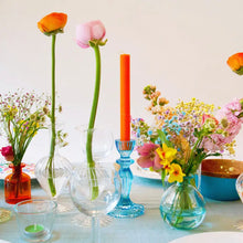 Load image into Gallery viewer, Talking Tables Glass Candle Holder - Blue