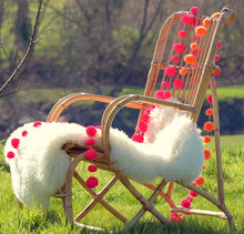 Load image into Gallery viewer, Pom Pom Garland - Festival Pink and Orange
