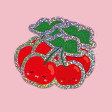 Load image into Gallery viewer, Glitter Sticker - Cherries
