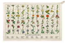 Load image into Gallery viewer, Organic Cotton Tea Towel - Wildflowers