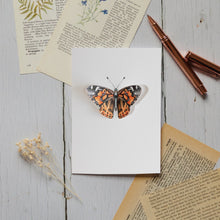 Load image into Gallery viewer, Painted Lady Butterfly 3D Card by Sophie Brabbins
