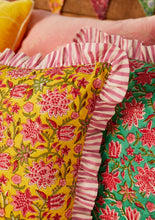 Load image into Gallery viewer, Sanganeri Block Print Cushion Cover