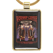 Load image into Gallery viewer, Worship Coffee Keyring by Steven Rhodes