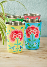 Load image into Gallery viewer, Chrysanthemum Hand Painted Enamel Large Tumbler