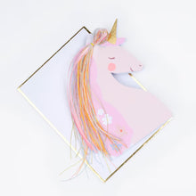 Load image into Gallery viewer, Meri Meri Shaped Birthday Card - Unicorn