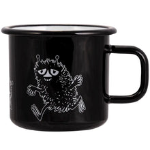 Load image into Gallery viewer, Muurla Enamel Moomin Mug 3.7dl - Stinky Black
