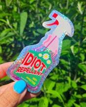 Load image into Gallery viewer, Glitter Sticker - Idiot Repellent Spray