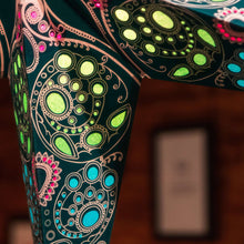 Load image into Gallery viewer, Paper Star Lantern - Damask Aquamarine