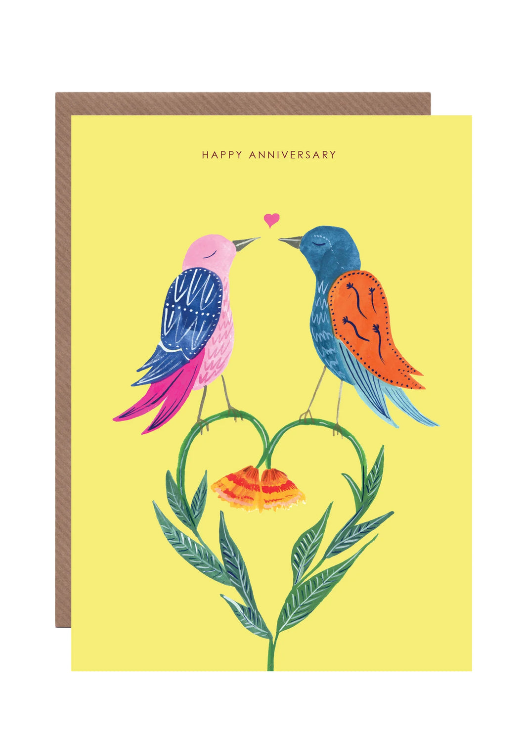 Love Birds Anniversary Card by Hutch Cassidy