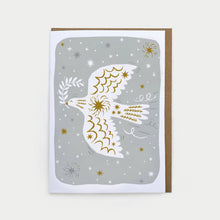 Load image into Gallery viewer, Greetings Card - Dove & Stars