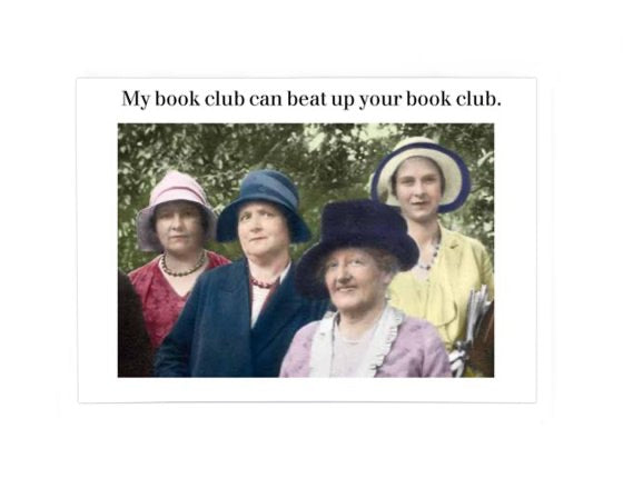 My Book Club Post Card by Cath Tate