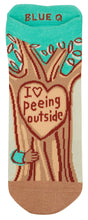 Load image into Gallery viewer, I Heart Peeing Outside Women’s Sneaker Socks by Blue Q