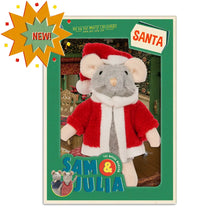 Load image into Gallery viewer, Sam & Julia Plush Mouse 12cm - Father Christmas