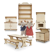 Load image into Gallery viewer, Sam & Julia Kids Diy Dollhouse Furniture Kit - Kitchen (Scale 1:12)