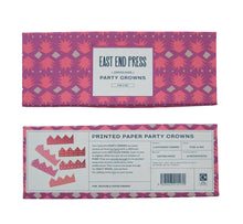 Load image into Gallery viewer, Pink Paper Crowns by East End Press