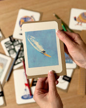 Load image into Gallery viewer, Oldfield Design Greetings Card - Swatch Surfer