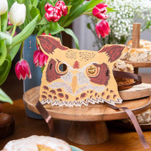 Load image into Gallery viewer, Owl Mask Greeting Card by East End Press