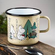 Load image into Gallery viewer, *MOOMIN | Enamel XL Mug | Campers | 0.80L