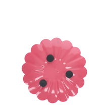 Load image into Gallery viewer, Enamel flat flower candle holder - Vibrant Pink