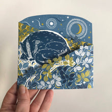 Load image into Gallery viewer, Concertina Card - Badger Amongst the Brambles