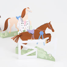Load image into Gallery viewer, Meri Meri Concertina Birthday Card - Horse