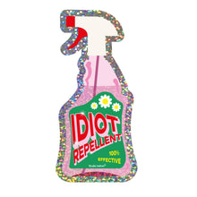 Load image into Gallery viewer, Glitter Sticker - Idiot Repellent Spray