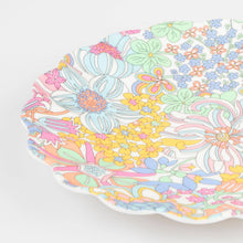 Load image into Gallery viewer, Meri Meri x Liberty Rainbow Garden Reusable Small Plate