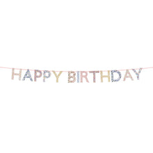 Load image into Gallery viewer, Meri Meri Liberty Print Garland - Happy Birthday