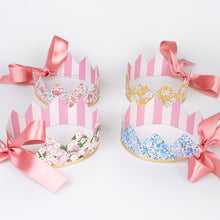 Load image into Gallery viewer, Meri Meri Liberty Print - 8 Party Crowns