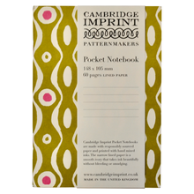 Load image into Gallery viewer, Pocket Notebook - Persephone Bright Olive/Cool Pink by Cambridge Imprint