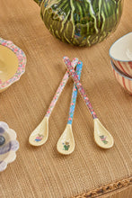 Load image into Gallery viewer, Melamine Latte Spoon  - Blue Tiger Nathalie Lete Print by Rice DK