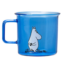 Load image into Gallery viewer, Muurla Original Glass Mug 35cl  - Moonin Blue