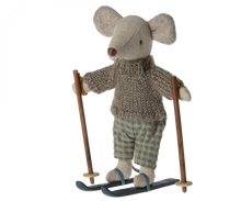 Load image into Gallery viewer, Maileg - Winter Big Brother Mouse with Ski Set
