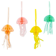 Load image into Gallery viewer, Make Waves Jellyfish Honeycomb Decorations - 8 Pack by Talking Tables
