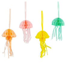 Load image into Gallery viewer, Make Waves Jellyfish Honeycomb Decorations - 8 Pack by Talking Tables