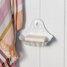 Load image into Gallery viewer, Wall-mounted Enamel Soap Dish - White