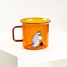 Load image into Gallery viewer, Muurla Original Glass Mug 35cl  - Moonin Amber