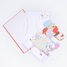 Load image into Gallery viewer, Meri Meri Concertina Birthday Card - Animal Party
