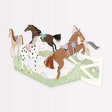 Load image into Gallery viewer, Meri Meri Concertina Birthday Card - Horse