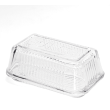 Load image into Gallery viewer, Glass Butter Dish