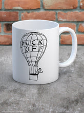 Load image into Gallery viewer, David Shrigley Boxed Mug - Fuck Off Balloon